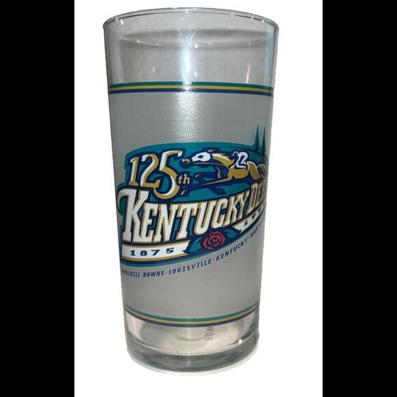 125th Kentucky Derby‎ Churchill Downs Mint Julep Drinking Glass 1999 - 5 Inches - Picture 1 of 2